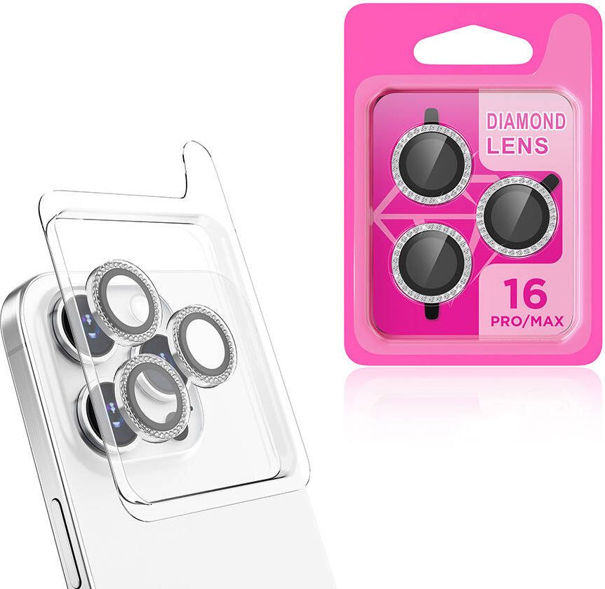 Apple iPhone 16 Pro Max Mnc Cl-06 Kamera Lens Koruyucu-Gümüş