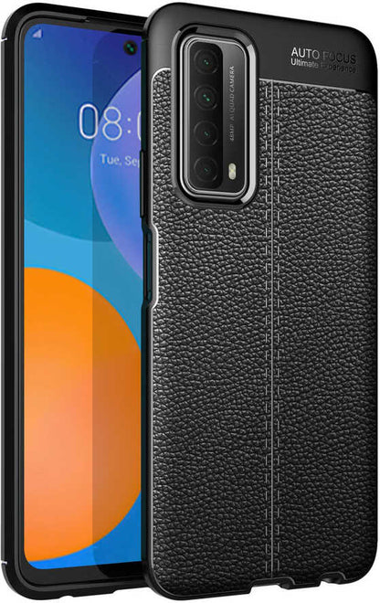 Huawei P Smart 2021 Kılıf Mnc Niss Silikon Kapak-Siyah