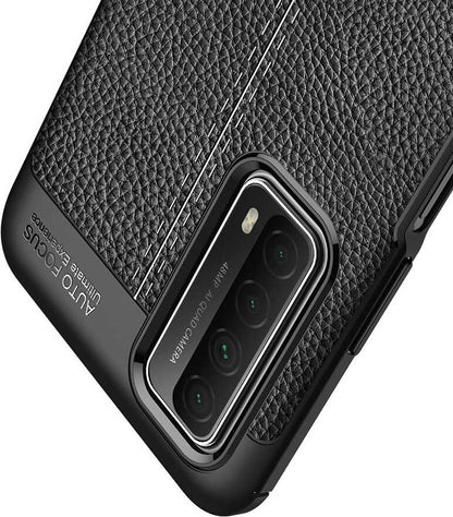 Huawei P Smart 2021 Kılıf Mnc Niss Silikon Kapak-Siyah
