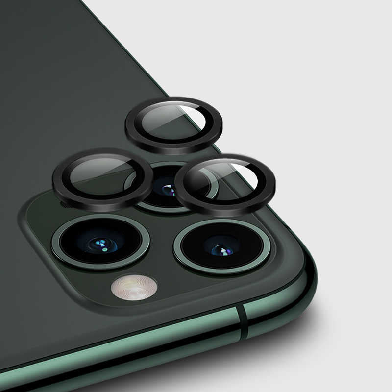 iPhone 12 Pro Uyumlu Mnc Cl-01 Kamera Lens Koruyucu-Siyah