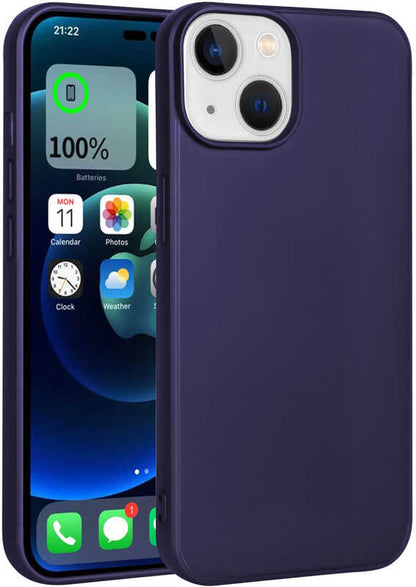 Apple iPhone 14 Plus Kılıf Mnc Premier Silikon Kapak-Lacivert