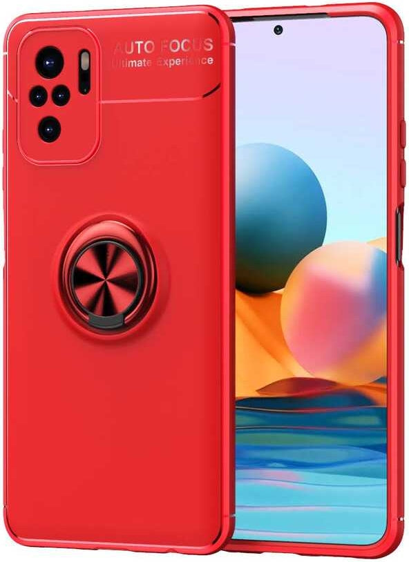 Xiaomi Poco M5S Kılıf Mnc Ravel Silikon Kapak-Kırmızı