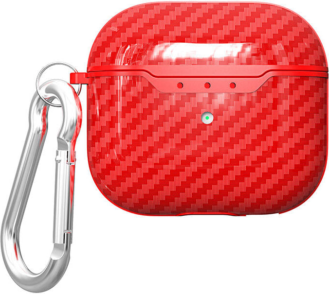 Airpods 4 Kılıf Uyumlu Mnc Airbag 05 Silikon-Kırmızı