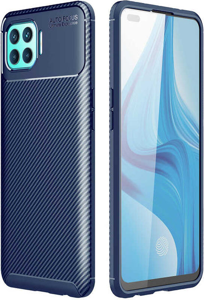 Oppo Reno 4 Lite Kılıf Mnc Negro Silikon Kapak-Lacivert