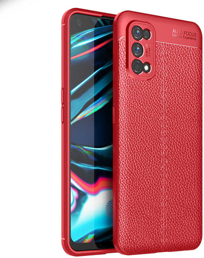 Realme 7 Pro Kılıf Mnc Niss Silikon Kapak-Kırmızı