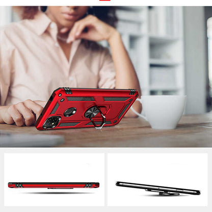 Xiaomi Redmi 9c Kılıf Mnc Vega Kapak-Kırmızı