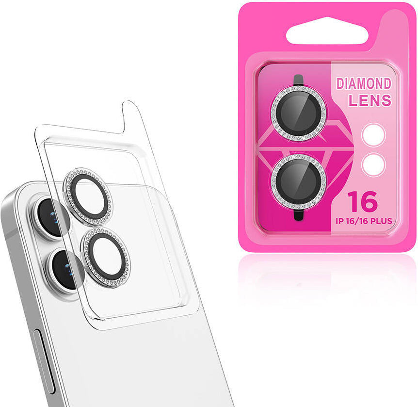 Apple iPhone 16 Mnc Cl-06 Kamera Lens Koruyucu-Gümüş