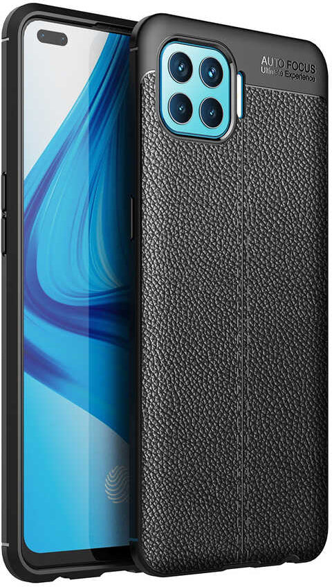 Oppo Reno 4 Lite Kılıf Mnc Niss Silikon Kapak-Siyah
