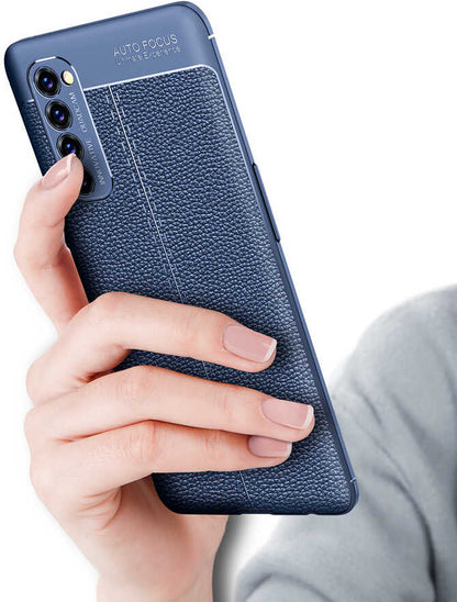 Oppo Reno 4 Pro Kılıf Mnc Niss Silikon Kapak-Kırmızı