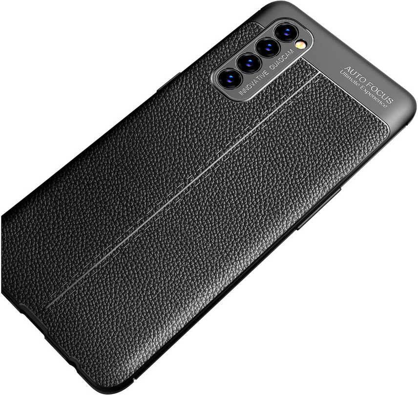 Oppo Reno 4 Pro Kılıf Mnc Niss Silikon Kapak-Kırmızı