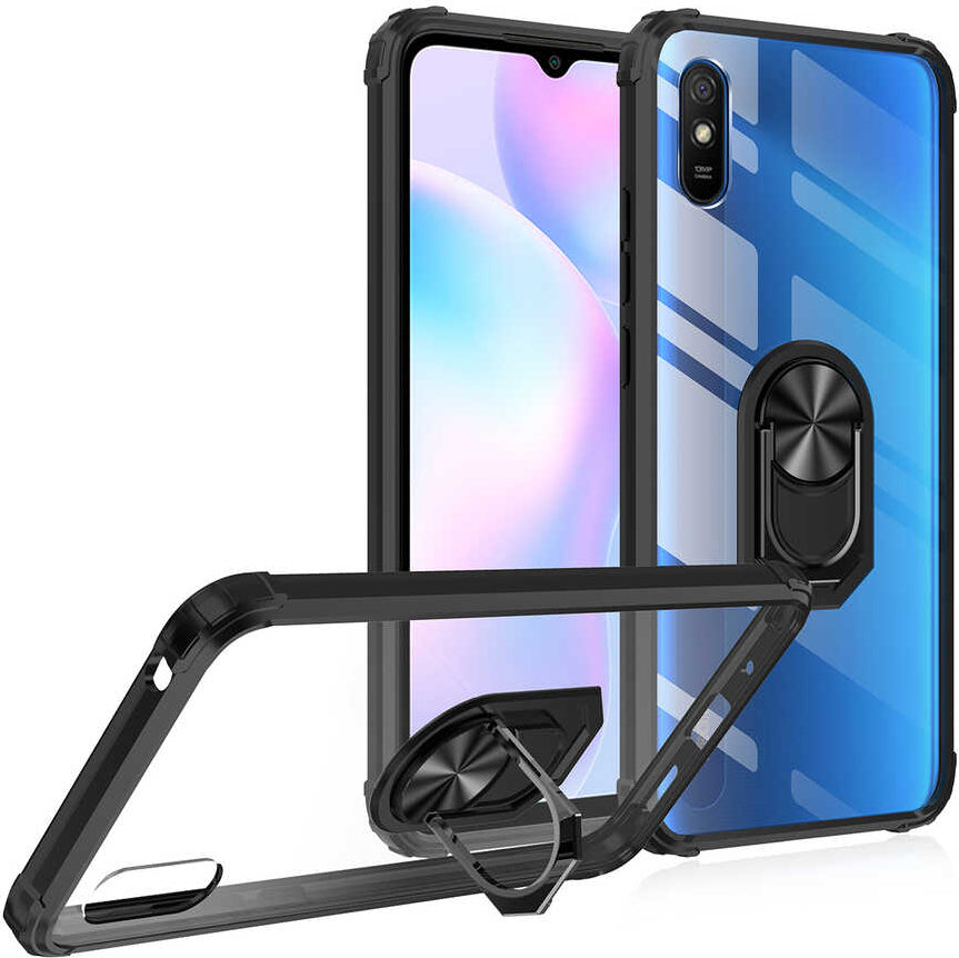 Xiaomi Redmi 9A Kılıf Mnc Mola Kapak-Siyah