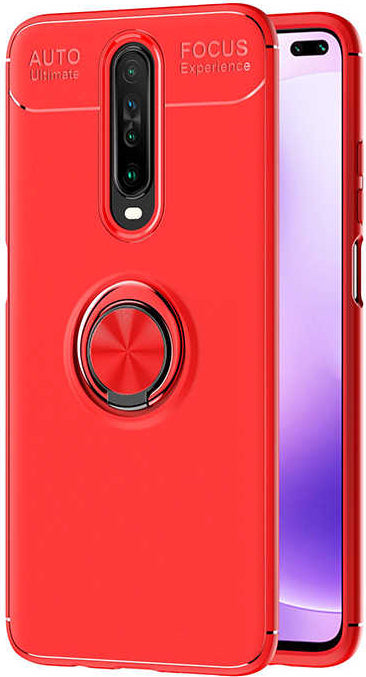Xiaomi Poco X2 Kılıf Mnc Ravel Silikon Kapak-Kırmızı