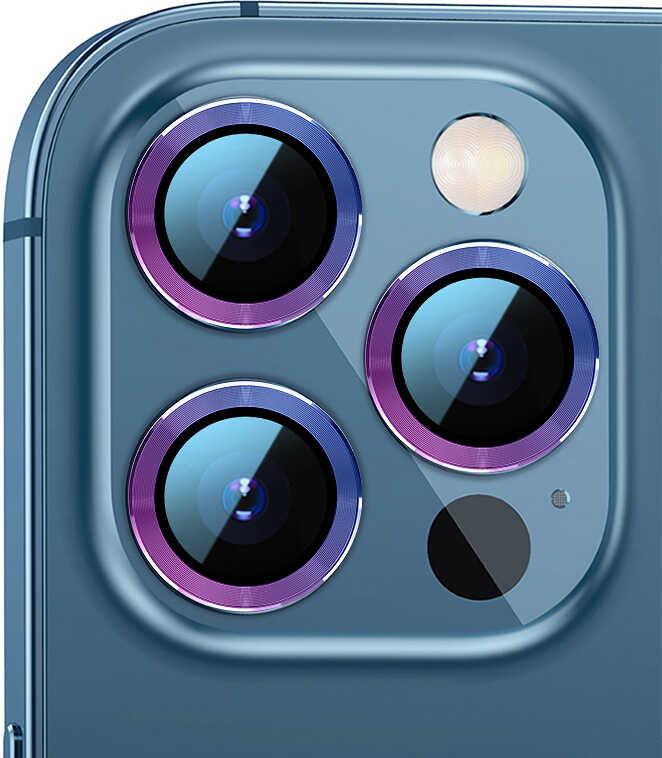 iPhone 13 Pro Max Uyumlu Mnc Cl-07 Kamera Lens Koruyucu-Colorful