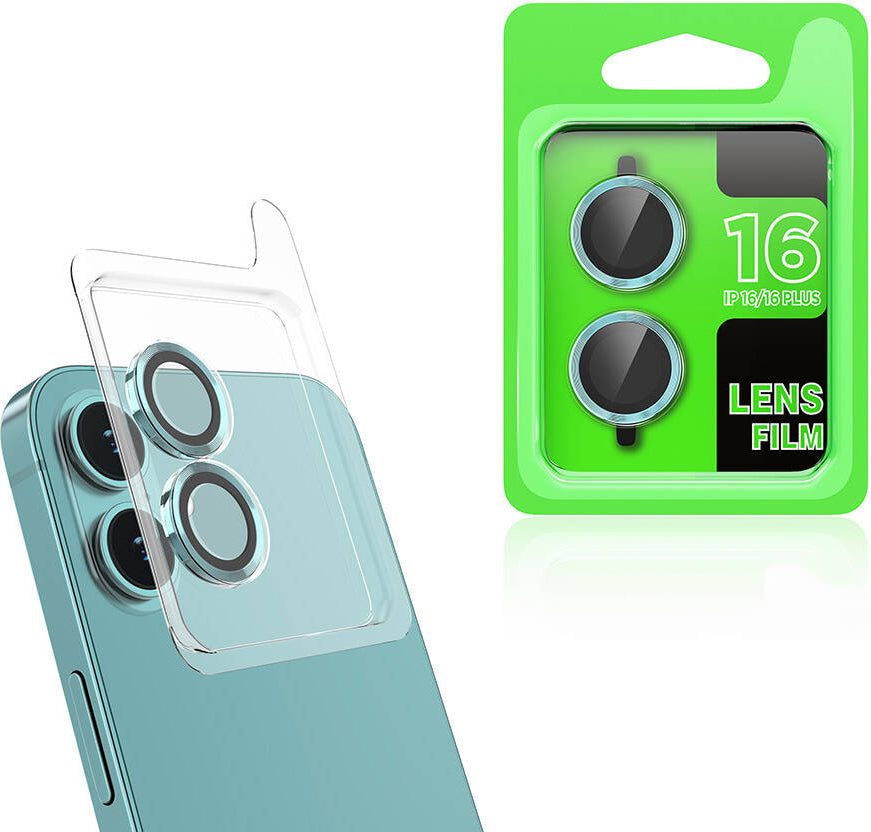 Apple iPhone 16 Plus Mnc Cl-07 Kamera Lens Koruyucu-Açık Yeşil