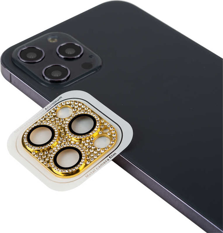 iPhone 11 Pro Max Uyumlu Mnc Cl-08 Kamera Lens Koruyucu-Gold