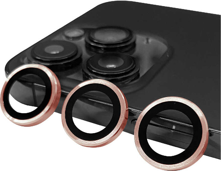 iPhone 14 Pro Uyumlu Mnc Cl-07 Kamera Lens Koruyucu-Rose Gold