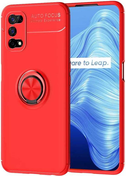 Realme 7 Pro Kılıf Mnc Ravel Silikon Kapak-Kırmızı