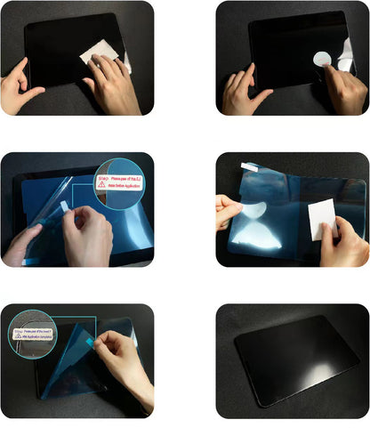 iPad 6 Air 2 Kağıt Hisli Mat Uyumlu Davin Paper Like Tablet Ekran Koruyucu-Renksiz