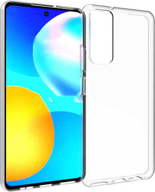 Huawei P Smart 2021 Kılıf Mnc Süper Silikon Kapak-Renksiz