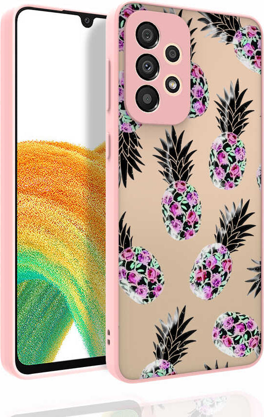 Galaxy A33 5g Kılıf Desenli Kamera Korumalı Parlak Mnc Nora Kapak-No1