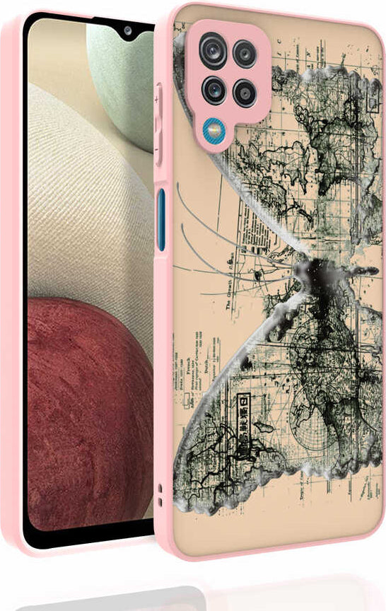 Galaxy M33 Kılıf Desenli Kamera Korumalı Parlak Mnc Nora Kapak-No4