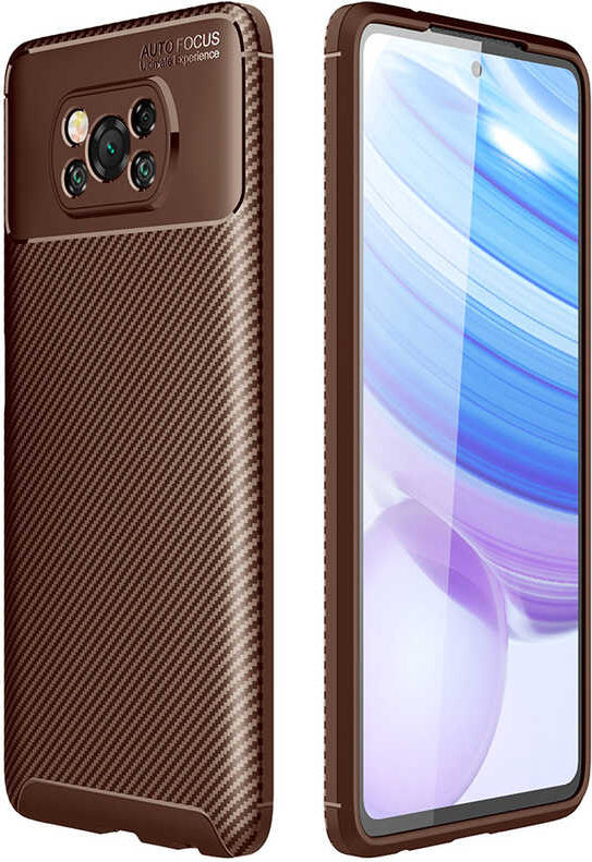 Xiaomi Poco X3 Kılıf Mnc Negro Silikon Kapak-Kahverengi