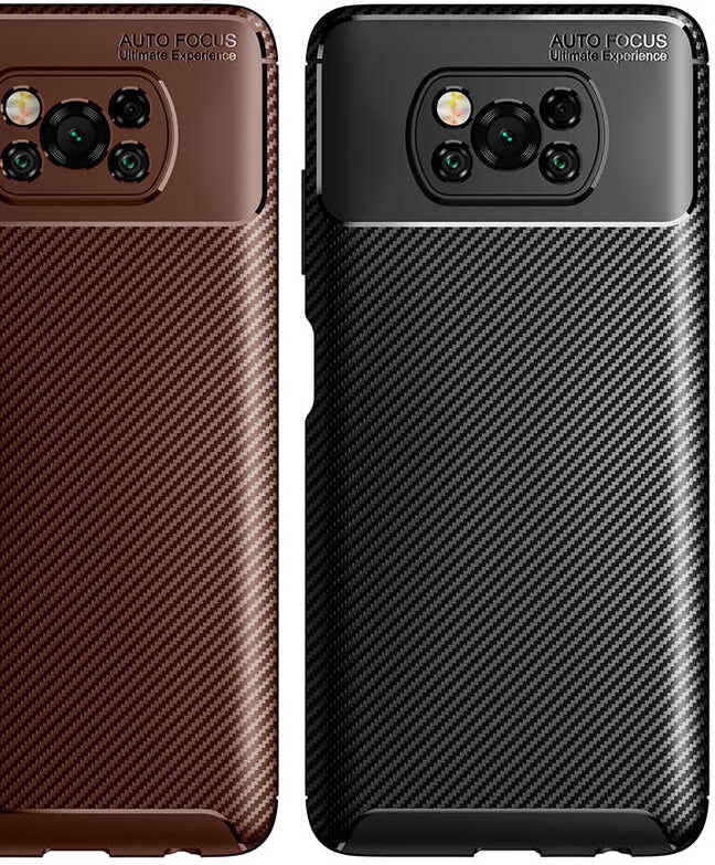 Xiaomi Poco X3 Kılıf Mnc Negro Silikon Kapak-Kahverengi