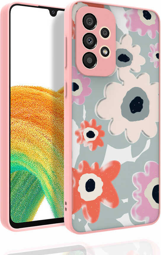 Galaxy A33 5g Kılıf Desenli Kamera Korumalı Parlak Mnc Nora Kapak-No5