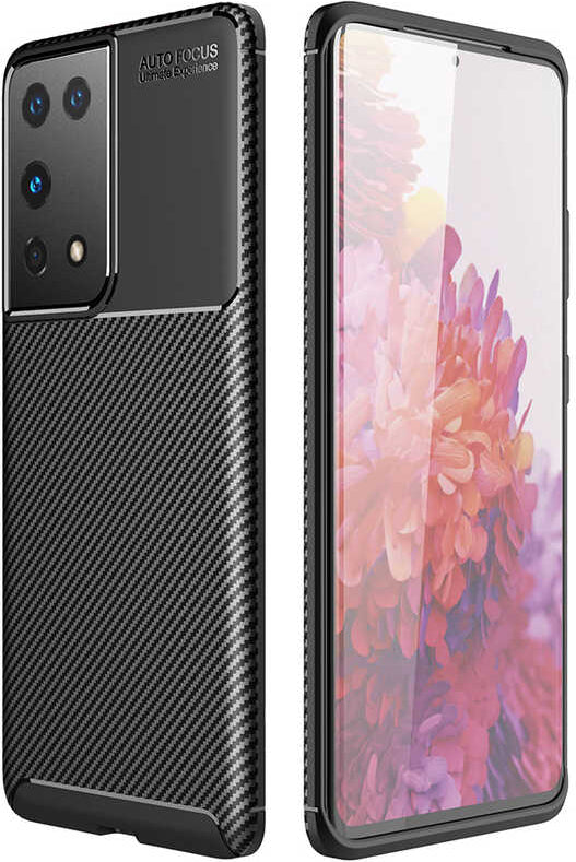 Galaxy S21 Ultra Kılıf Mnc Negro Silikon Kapak-Siyah