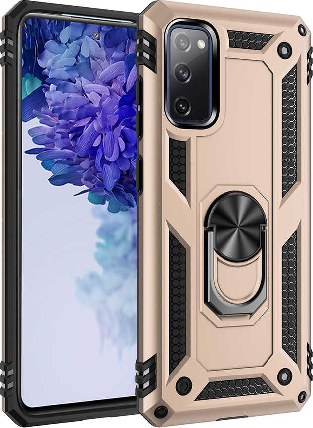 Galaxy S20 Fe Kılıf Mnc Vega Kapak-Gold