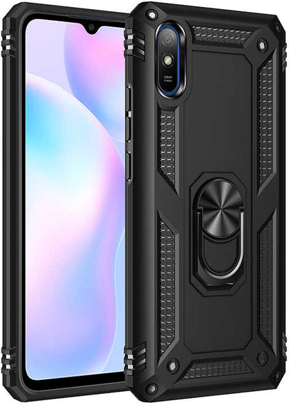 Xiaomi Redmi 9A Kılıf Mnc Vega Kapak-Siyah