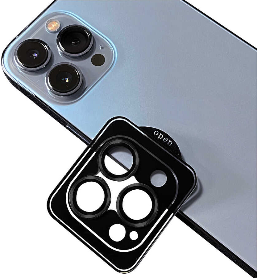 iPhone 14 Pro Uyumlu Mnc Cl-09 Kamera Lens Koruyucu-Siyah