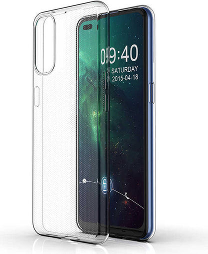 Oppo Reno 4 Kılıf Mnc Süper Silikon Kapak-Renksiz