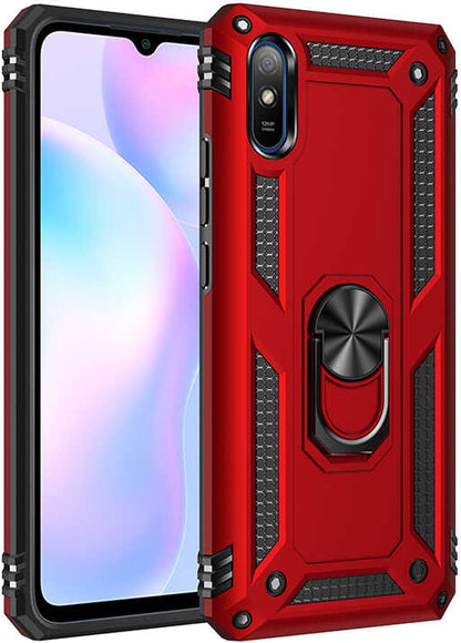 Xiaomi Redmi 9A Kılıf Mnc Vega Kapak-Kırmızı