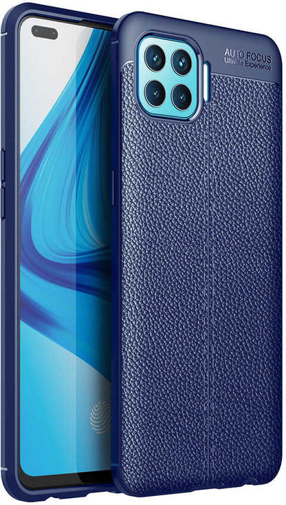 Oppo Reno 4 Lite Kılıf Mnc Niss Silikon Kapak-Lacivert