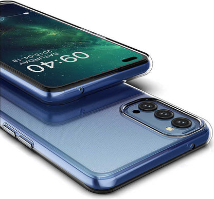 Oppo Reno 4 Kılıf Mnc Süper Silikon Kapak-Renksiz