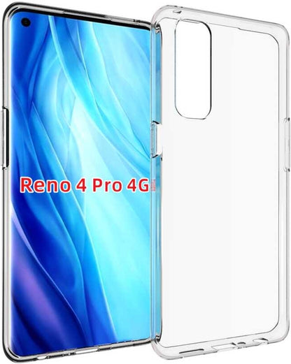 Oppo Reno 4 Pro Kılıf Mnc Süper Silikon Kapak-Renksiz