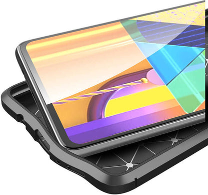 Galaxy M51 Kılıf Mnc Niss Silikon Kapak-Kırmızı