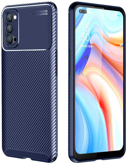 Oppo Reno 4 Kılıf Mnc Negro Silikon Kapak-Lacivert