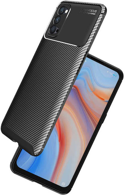 Oppo Reno 4 Kılıf Mnc Negro Silikon Kapak-Lacivert