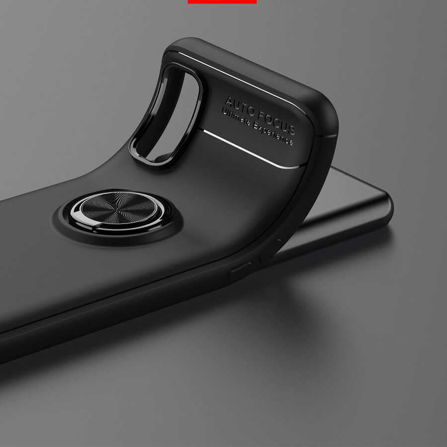 Realme 7 Kılıf Mnc Ravel Silikon Kapak-Siyah-Mavi