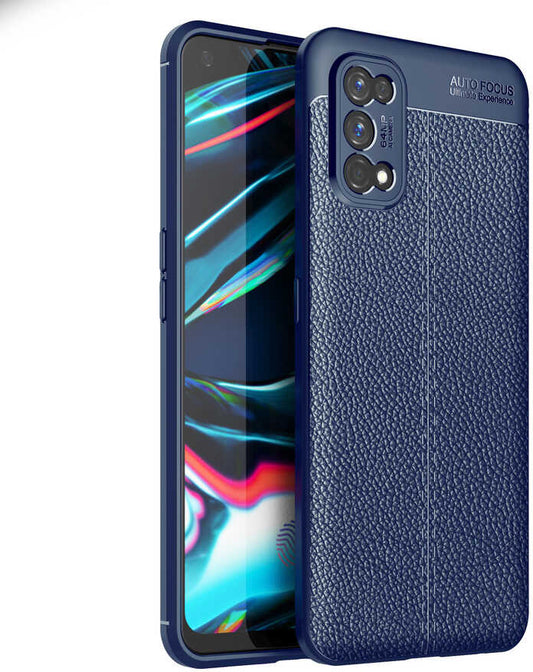 Realme 7 Pro Kılıf Mnc Niss Silikon Kapak-Lacivert