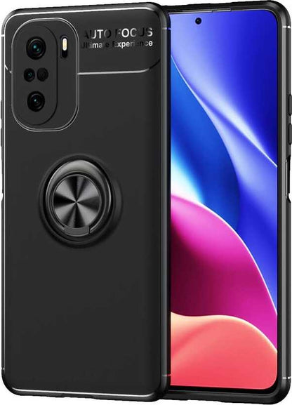 Xiaomi Poco F3 Kılıf Mnc Ravel Silikon Kapak-Siyah