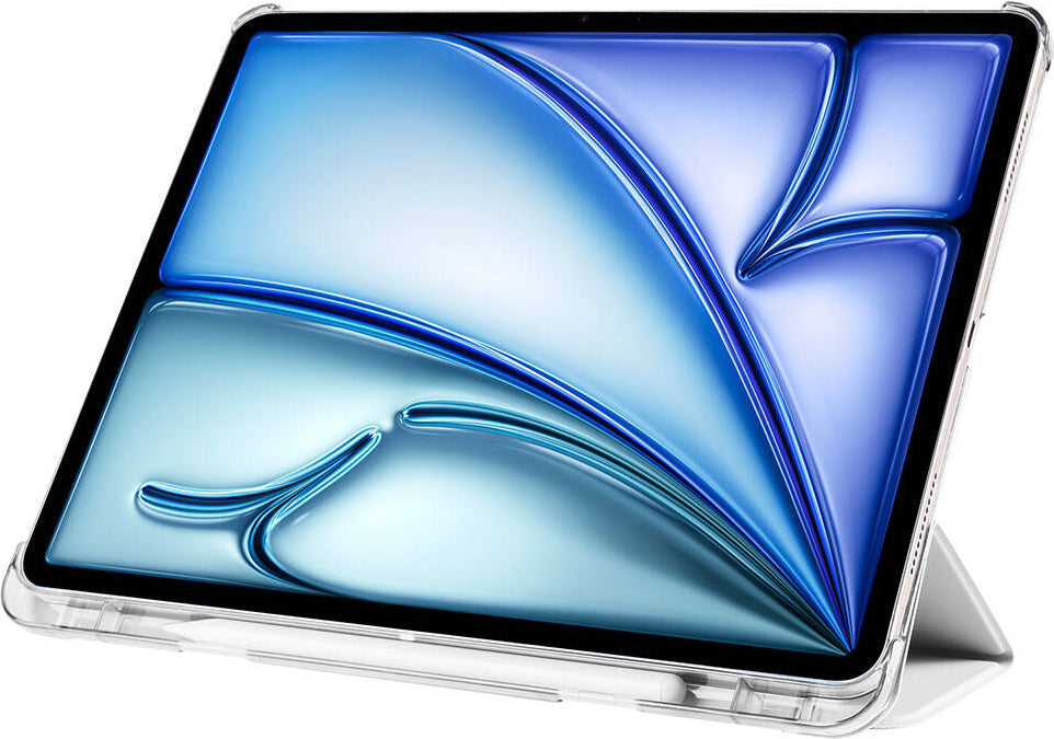 iPad Air 13 2025 M3 Mnc Smart Cover Kalem Bölmeli Standlı 1-1 Kılıf - Mor