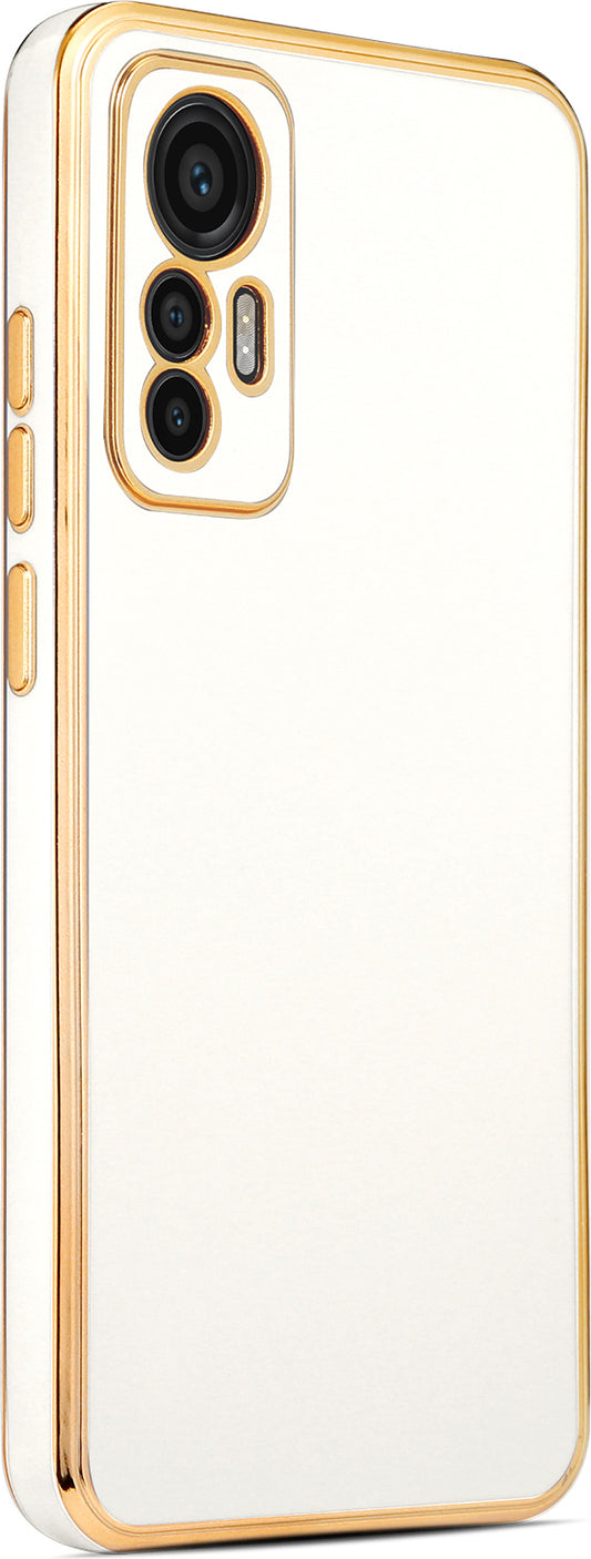 Xiaomi Xiaomi 12 Lite Kılıf Mnc Bark Kapak-Beyaz