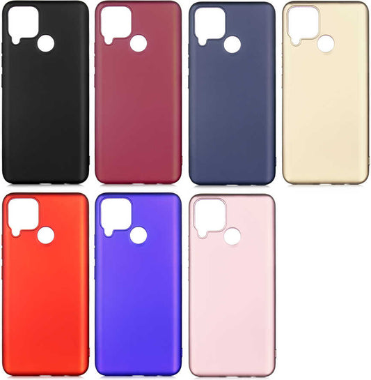 Realme C25 Kılıf Mnc Premier Silikon Kapak-Saks Mavi