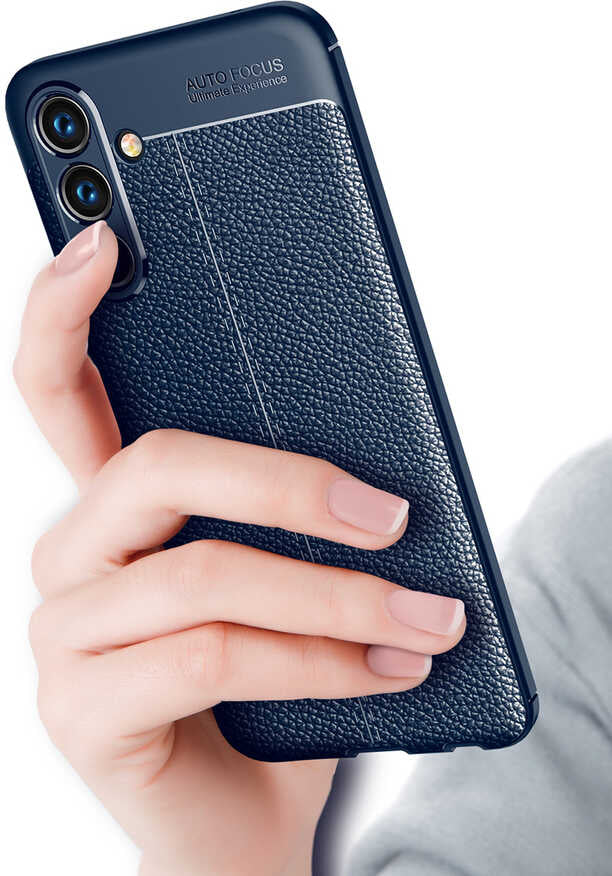 Galaxy A04S Kılıf Mnc Niss Silikon Kapak-Lacivert