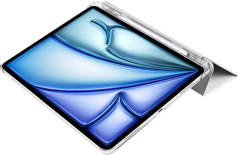 iPad Air 13 2025 M3 Mnc Smart Cover Kalem Bölmeli Standlı 1-1 Kılıf - Mor