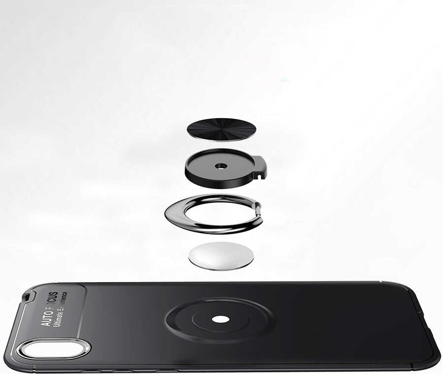 Huawei Y5 2019 Kılıf Mnc Ravel Silikon Kapak-Siyah