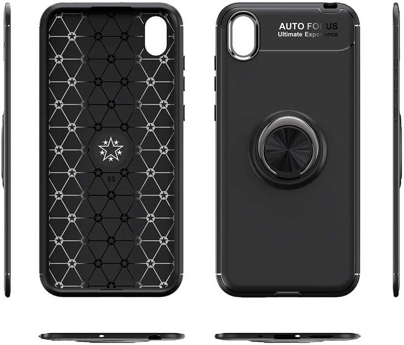 Huawei Y5 2019 Kılıf Mnc Ravel Silikon Kapak-Siyah